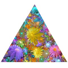 Apo Flower Power  Wooden Puzzle Triangle by WolfepawFractals