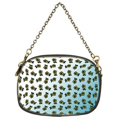 Blue Gradient Flower Chain Purse (one Side) by snowwhitegirl