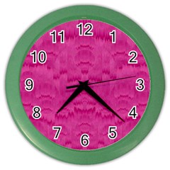 Love To One Color To Love Color Wall Clock by pepitasart