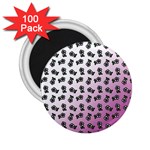 Magenta Gradient Flower 2.25  Magnets (100 pack)  Front