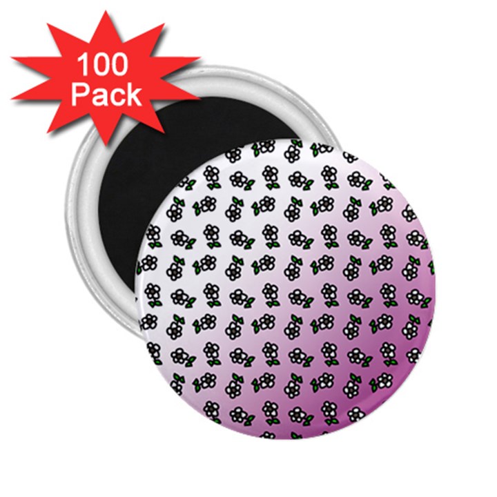 Magenta Gradient Flower 2.25  Magnets (100 pack) 