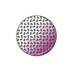 Magenta Gradient Flower Hat Clip Ball Marker (10 Pack) by snowwhitegirl