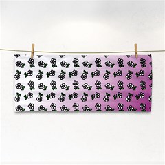 Magenta Gradient Flower Hand Towel by snowwhitegirl