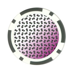 Magenta Gradient Flower Poker Chip Card Guard (10 Pack) by snowwhitegirl