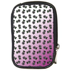 Magenta Gradient Flower Compact Camera Leather Case by snowwhitegirl