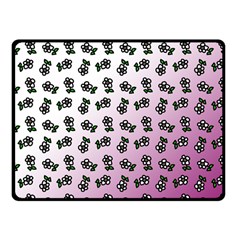 Magenta Gradient Flower Fleece Blanket (small) by snowwhitegirl