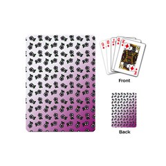 Magenta Gradient Flower Playing Cards Single Design (mini) by snowwhitegirl