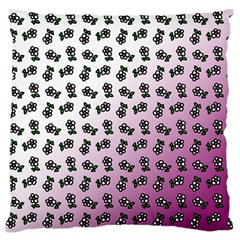 Magenta Gradient Flower Standard Flano Cushion Case (one Side) by snowwhitegirl