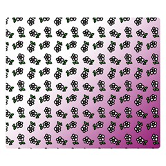 Magenta Gradient Flower Double Sided Flano Blanket (small)  by snowwhitegirl