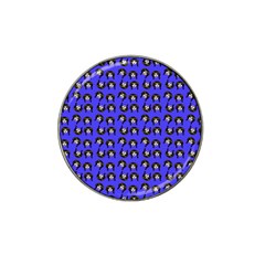 Retro Girl Daisy Chain Pattern Blue Hat Clip Ball Marker (4 Pack) by snowwhitegirl