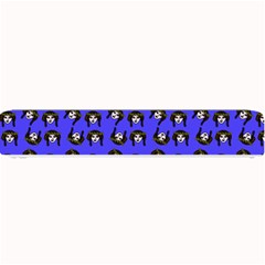 Retro Girl Daisy Chain Pattern Blue Small Bar Mats by snowwhitegirl