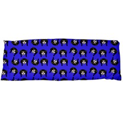 Retro Girl Daisy Chain Pattern Blue Body Pillow Case (dakimakura) by snowwhitegirl