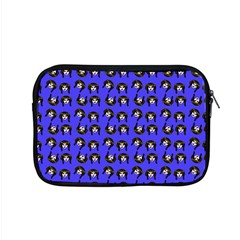 Retro Girl Daisy Chain Pattern Blue Apple Macbook Pro 15  Zipper Case by snowwhitegirl