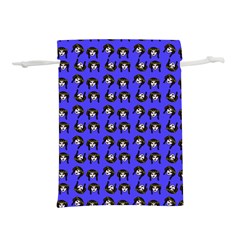 Retro Girl Daisy Chain Pattern Blue Lightweight Drawstring Pouch (s) by snowwhitegirl