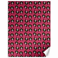 Retro Girl Daisy Chain Pattern Pink Canvas 36  X 48  by snowwhitegirl