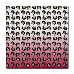 Retro Girl Daisy Chain Pattern Tile Coaster by snowwhitegirl