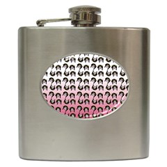 Retro Girl Daisy Chain Pattern Hip Flask (6 Oz) by snowwhitegirl