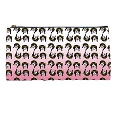 Retro Girl Daisy Chain Pattern Pencil Cases by snowwhitegirl