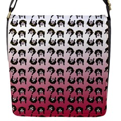 Retro Girl Daisy Chain Pattern Flap Closure Messenger Bag (s) by snowwhitegirl