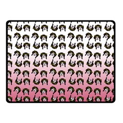 Retro Girl Daisy Chain Pattern Double Sided Fleece Blanket (small)  by snowwhitegirl