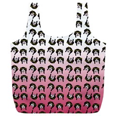 Retro Girl Daisy Chain Pattern Full Print Recycle Bag (xl)