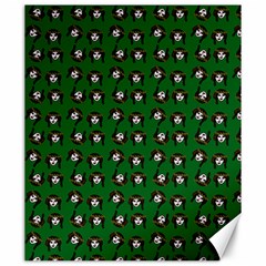 Retro Girl Daisy Chain Pattern Green Canvas 20  X 24  by snowwhitegirl