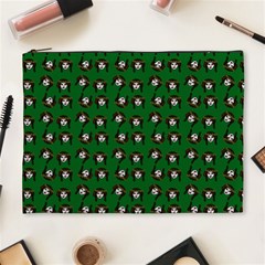 Retro Girl Daisy Chain Pattern Green Cosmetic Bag (xl) by snowwhitegirl