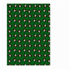 Retro Girl Daisy Chain Pattern Green Large Garden Flag (two Sides) by snowwhitegirl