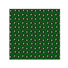 Retro Girl Daisy Chain Pattern Green Small Satin Scarf (square) by snowwhitegirl