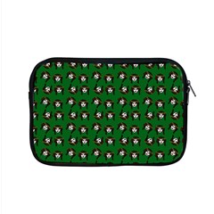 Retro Girl Daisy Chain Pattern Green Apple Macbook Pro 15  Zipper Case by snowwhitegirl