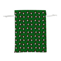 Retro Girl Daisy Chain Pattern Green Lightweight Drawstring Pouch (s) by snowwhitegirl