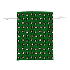 Retro Girl Daisy Chain Pattern Green Lightweight Drawstring Pouch (l) by snowwhitegirl