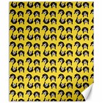 Retro Girl Daisy Chain Pattern Yellow Canvas 20  x 24  19.57 x23.15  Canvas - 1