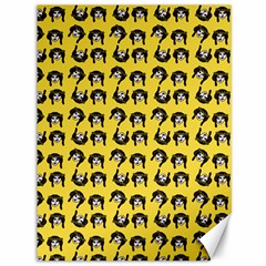 Retro Girl Daisy Chain Pattern Yellow Canvas 36  X 48  by snowwhitegirl