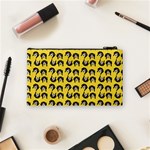 Retro Girl Daisy Chain Pattern Yellow Cosmetic Bag (Small) Back