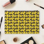 Retro Girl Daisy Chain Pattern Yellow Cosmetic Bag (Large) Back