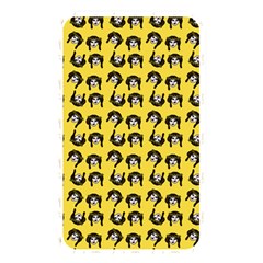 Retro Girl Daisy Chain Pattern Yellow Memory Card Reader (Rectangular)