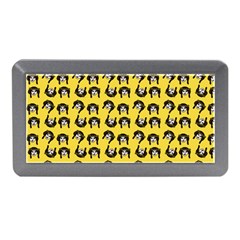 Retro Girl Daisy Chain Pattern Yellow Memory Card Reader (mini) by snowwhitegirl