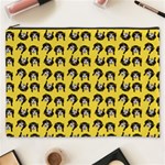 Retro Girl Daisy Chain Pattern Yellow Cosmetic Bag (XXXL) Front