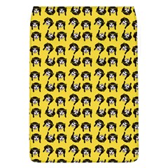 Retro Girl Daisy Chain Pattern Yellow Removable Flap Cover (l) by snowwhitegirl