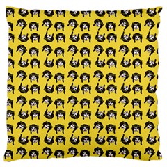 Retro Girl Daisy Chain Pattern Yellow Standard Flano Cushion Case (One Side)