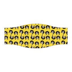 Retro Girl Daisy Chain Pattern Yellow Stretchable Headband by snowwhitegirl