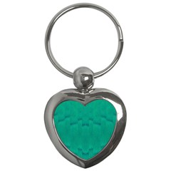 Love To One Color To Love Green Key Chain (heart) by pepitasart