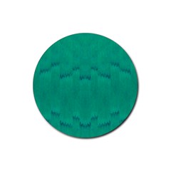 Love To One Color To Love Green Rubber Round Coaster (4 Pack)  by pepitasart