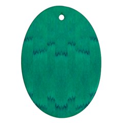 Love To One Color To Love Green Oval Ornament (two Sides) by pepitasart