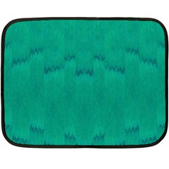 Love To One Color To Love Green Double Sided Fleece Blanket (mini)  by pepitasart