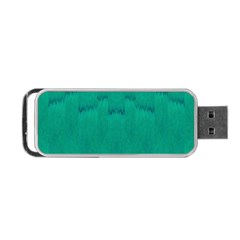 Love To One Color To Love Green Portable Usb Flash (one Side) by pepitasart