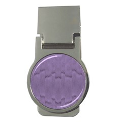 Love To One Color To Love Purple Money Clips (round)  by pepitasart