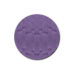 Love To One Color To Love Purple Rubber Coaster (round) 