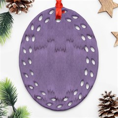 Love To One Color To Love Purple Ornament (oval Filigree) by pepitasart